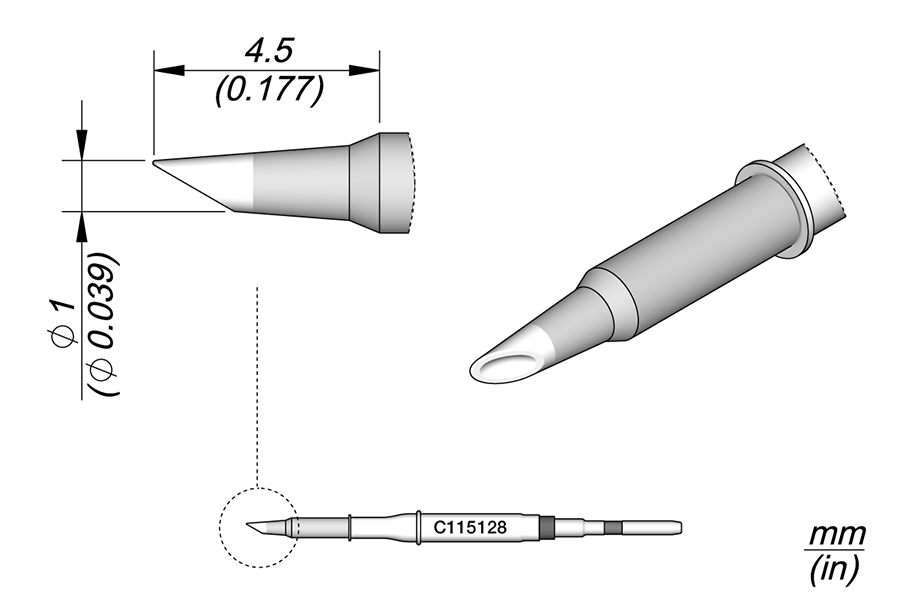 C115128 - Spoon Cartridge Ø 1